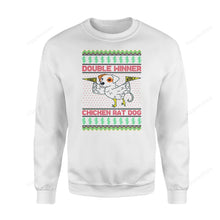 Load image into Gallery viewer, Double Winner Chicken Rat Dog Ugly Christmas Sweater, All Over Print Sweatshirt